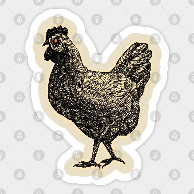 Lovely Hen Sticker by barmalisiRTB